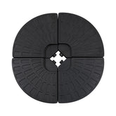 Outsunny Large 4 Piece Round Fillable Weighted Offset Market Patio Umbrella Base