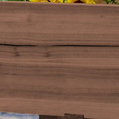 Outsunny 73" x 18" x 32" 3 Tier Raised Garden Bed w/ Three Elevated Planter Box for Vegetables, Herb and Flowers, Coffee