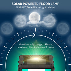 Outsunny Solar Floor Lamp, Outdoor Rattan Garden Lantern Pathway Light & Decorative Driveway Lighting with Auto LED Lights, Gray