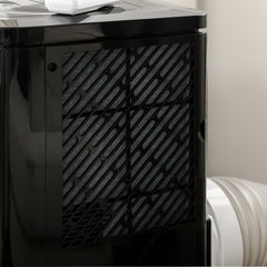 HOMCOM 8,000 BTU Portable Air Conditioner Fan w/ Remote for Rooms Up to 344 Sq. Ft., Evaporative Cooler AC Unit Black
