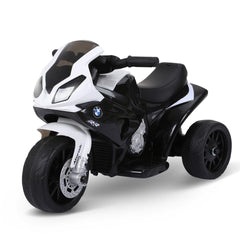 Aosom 6V 3 Wheeled Electric Motorcycle, Kids Motorcycle Licensed BMW with Headlight, Music, Black