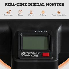 Soozier Foldable Ab Twister Board for Waist Trimming with LCD Display, Ab Workout Equipment for Women and Men, Orange