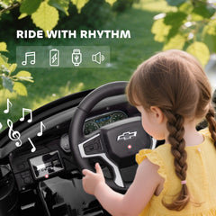 Aosom Electric Ride on Car 12V Kids Ride-on Toy, Black