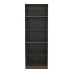 Home 4 Shelves Bookcase Kronos, Open Storage, Stained Walnut