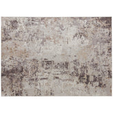 HOMCOM Machine Washable Area Rug 5x7, Non-Slip Modern Abstract Floor Carpet for Living Room, Bedroom, Dining Room, Mixed-Brown