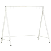 Outsunny Metal Porch Swing Stand, Heavy Duty Swing Frame, Hanging Chair Stand Only, 528 LBS Weight Capacity, for Backyard, Patio, Lawn, Playground, White