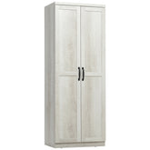 HOMCOM 63" 2-Door Kitchen Pantry, Freestanding Storage Cabinet with 5-tier Shelving and 2 Adjustable Shelves for Dining Room, Antique White