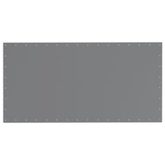 Outsunny 10 x 20ft Carport Roof, UV Resistant Canopy Replacement Cover with Ball Bungee Cords, Dark Gray
