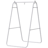 Outsunny Hammock Chair Stand Only Heavy Duty Solid Steel A-Frame for Hanging Hammock, Egg Chair, Max Load 330 LBS, White