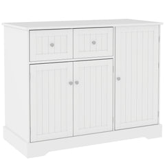 PawHut Cat Litter Box Enclosure with Drawers, Storage, Anti-tip Kit, 39" x 18" x 31.5", White