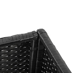 Outsunny PE Rattan Wicker Raised Flower & Vegetable Planter, Rack Shelf Box
