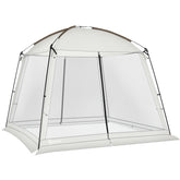 Outsunny 10' x 10' Screen House Room, UV50+ Screen Tent with 2 Doors and Carry Bag, Easy Setup, for Patios Outdoor Camping Activities