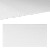 Outsunny Polycarbonate Greenhouse Panels UV Protected Twin-Wall Polycarbonate Sheet 47.2" x 23.6" 10 Pack Clear