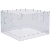 Outsunny Canopy Screen Walls, Replacement Netting with 6 Service Windows and 1 Door, for 10' x 10' Canopy Tent, White