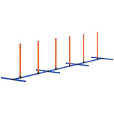 PawHut Dog Agility Training Equipment Adjustable Poles for Dog Agility Course with Carry Bag