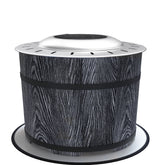 Outsunny Smokeless Fire Pit, Portable Camping Bonfire Stove with Mat for Backyard, Patio, Picnic, Magnesium Oxide, Black