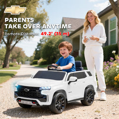 Aosom Electric Ride on Car 12V Kids Ride-on Toy, White