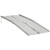 HOMCOM Textured Aluminum Folding Wheelchair Ramp, 6'