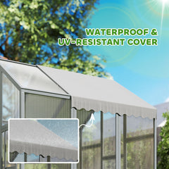 PawHut Large Wooden Chicken Run with Waterproof & Anti-UV Cover, for 6-8 Chickens, for Backyard, Farm, 5.5' x 6' x 6'