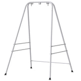 Outsunny Hammock Chair Stand Indoor and Outdoor Use with Anti-Slip Foot Pads, 2 Carabiners, White