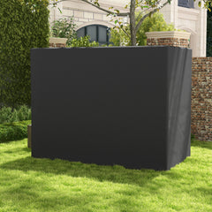 Outsunny 600D Oxford 3-Seater Patio Swing Cover Outdoor Swing Chair Cover Rain Protection Waterproof Anti-UV, Dark Gray