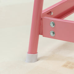 Qaba Spring Rocking Horse, Kids Ride on Horse, Plush Horse Ride-on w/ Sounds & Foot Stirrups for Kids 3-8 Years, Pink