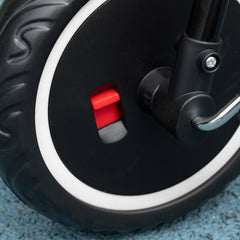 Qaba Tricycle for Toddlers Age 2-5 with Adjustable Seat, Storage Baskets, Black
