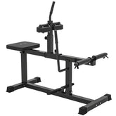 Soozier Adjustable Steel Seated Calf Raise Exercise Strength Training Gym Equipment, Black