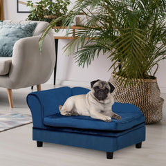 PawHut Pet Sofa Bed Couch with Storage, Pet Sofa for Cats and Small Dogs