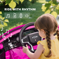 Aosom Electric Ride on Car 12V Kids Ride-on Toy, Pink
