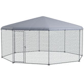 PawHut 17.1 ft x 15.7 ft Chicken Run for 19-25 Chickens with Cover