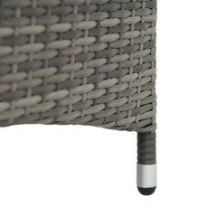 Outsunny 2 Reclining Chaise Lounge Chairs, Rolling Outdoor Chairs with Cushion, Pillow, Headrest, Armrests, and Wheels, Gray