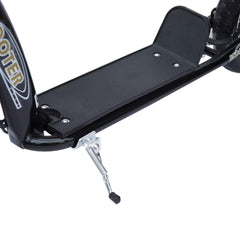 HOMCOM Kick Scooter for Kids 5-12 Years Old with Adjustable Height Handlebar, Non-slip Footplate, Big Wheels, Rear Brake, Black