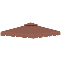 Outsunny Model 84C-051 or 84C-269 10' x 10' Gazebo Replacement Canopy, Coffee