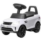 Qaba 2 in 1 Land Rover Licensed 6V Ride on Car Sliding Car Battery Powered Electric Car w/ Headlights Music Horn, White