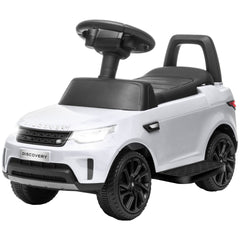 Qaba 2 in 1 Land Rover Licensed 6V Ride on Car Sliding Car Battery Powered Electric Car w/ Headlights Music Horn, White