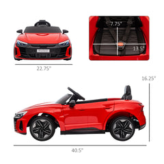 Aosom Licensed Audi RS e-tron GT 12V Ride On Car Truck for Kids, Electric Car Ride On Vehicle w/Parent Remote Control, Music, Lights, for Toddlers, Red