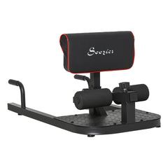 Soozier 3 in 1 Padded Push Up Sit Up Squat Machine Home Gym Fitness Equipment, Black