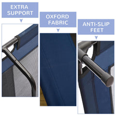 PawHut 36" x 30" Elevated Cooling Summer Dog Cot Pet Bed with Mesh Ventilation - Blue