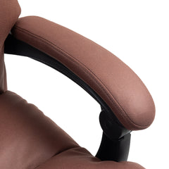 Vinsetto Microfibre Massage Office Chair, Heated Reclining Chair with Footrest, Double-tier Padding, Swivel Wheels, Coffee
