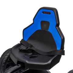 Aosom Kids Pedal Go Kart W/ Adjustable Seat, Swing Axle, Blue
