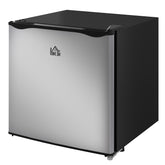 HOMCOM 1.1 Cu.Ft Countertop Mini Freezer, Compact Upright Freezer with Removable Shelves, Silver