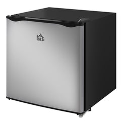 HOMCOM 1.1 Cu.Ft Countertop Mini Freezer, Compact Upright Freezer with Removable Shelves, Silver