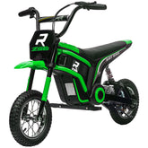 Aosom 24V 350W Electric Dirt Bike Up to 15 MPH w/ Twist Grip Throttle, Green