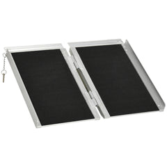 HOMCOM 2' Aluminum Folding Wheelchair Ramp