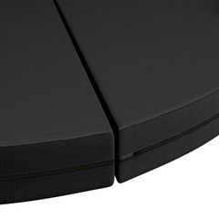 Soozier Foldable Crash Mat, Pole Padding with Carrying Handles and EPE Foam for Dance Training and Exercise, Black