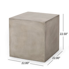 Outdoor MGO Side Table ,Light Grey