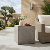 Outdoor MGO Side Table ,Light Grey