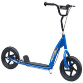 HOMCOM Kick Scooter for Kids 5-12 Years Old with Adjustable Height Handlebar, Non-slip Footplate, Big Wheels, Rear Brake, Blue