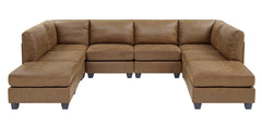 Faux Leather Modular Sectional